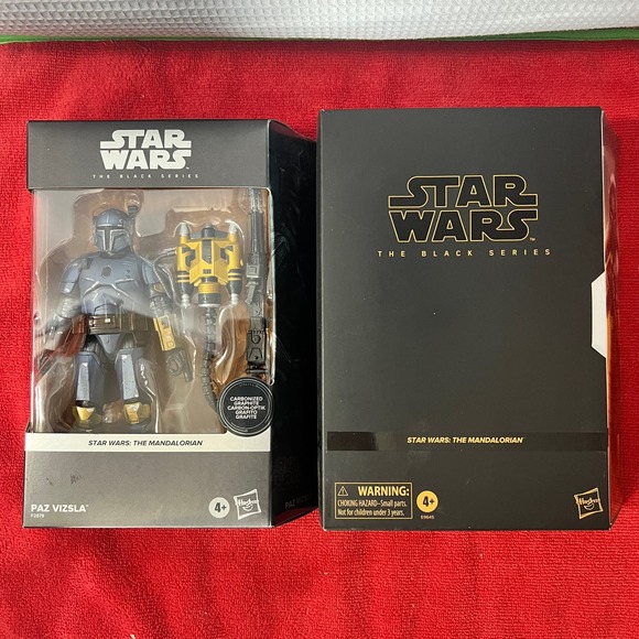 🔥 2x’s Star Wars Black Series The Armorer & Paz Vizla Carbonized Figure - Picture 1 of 6
